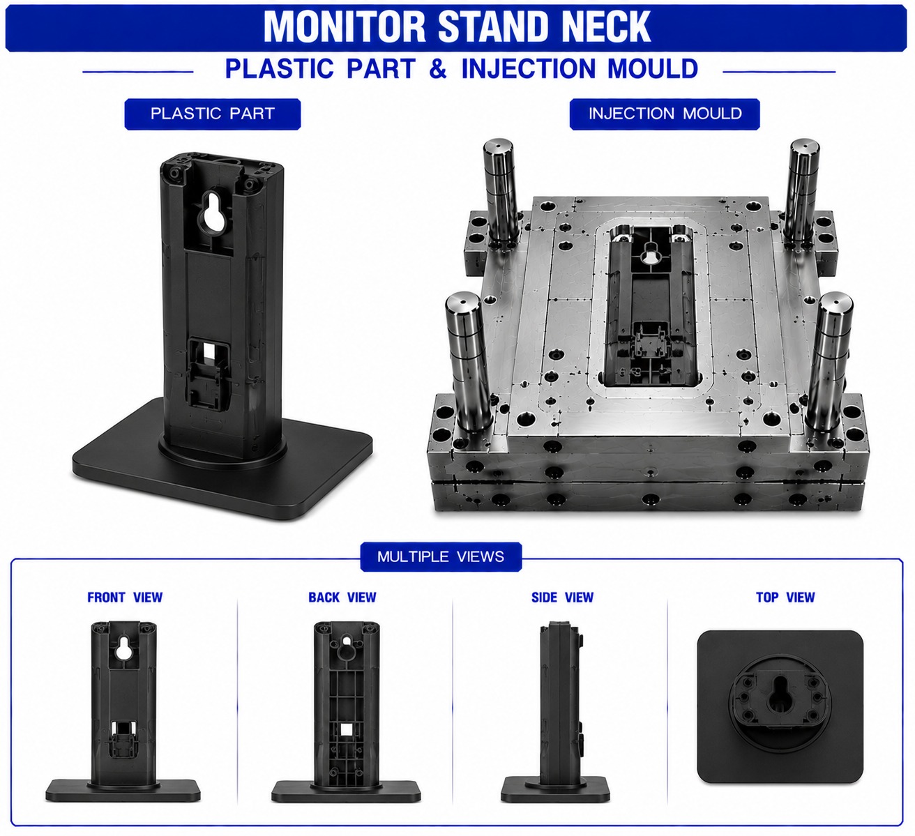 Monitor Plastic Stand Neck